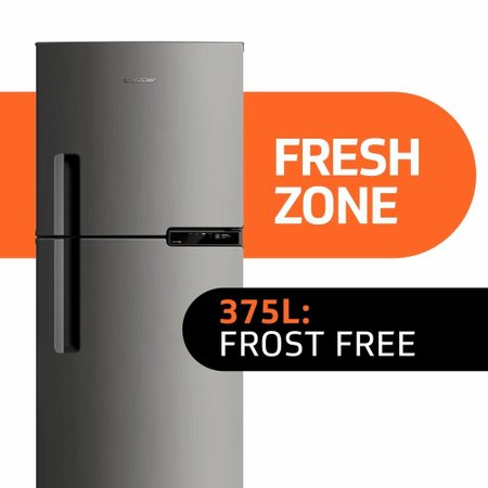 Geladeira / Refrigerador Brastemp, 2 Portas, Frost Free, 375L, Evox - BRM44HK