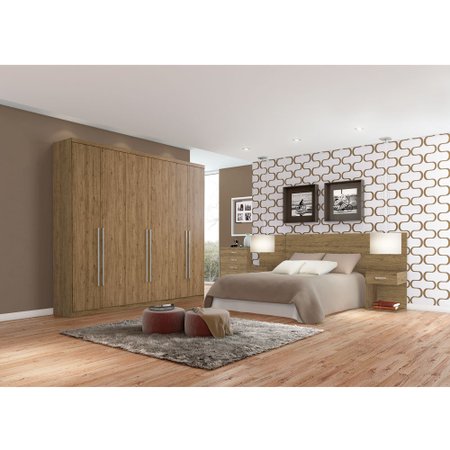 Guarda-Roupa / Roupeiro Henn Amaro, 6 Portas, 3 Gavetas - D177