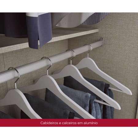 Guarda-Roupa / Roupeiro Henn Amaro, 6 Portas, 3 Gavetas - D177