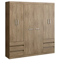Guarda-Roupa / Roupeiro Decibal, 6 Portas, 6 Gavetas - RP5066
