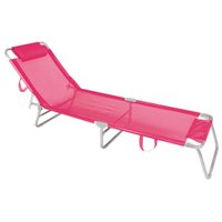 Cadeira de Praia Espreguiçadeira de Alumínio Mor Rosa - 2704