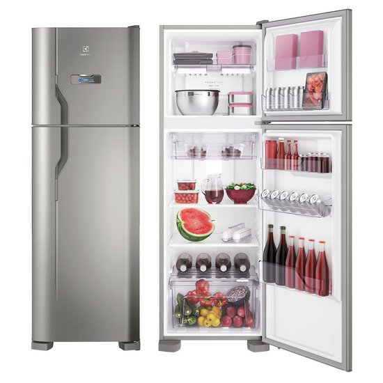 Geladeira Electrolux 2 Portas 371 Litros Frost Free TurboCongelamento Inox DFX41