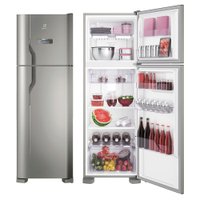 Refrigerador / Geladeira Electrolux Frost Free, 2 Portas, 371L, Inox - DFX41