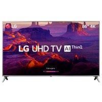 Smart TV Ultra HD LED 86'' LG, 4K, 4 HDMI, 2 USB, Wi-Fi - 86UK6520PSA