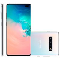 Smartphone Samsung Galaxy S10 Plus, 128GB, 4G, Câmera Tripla, Branco - G975F