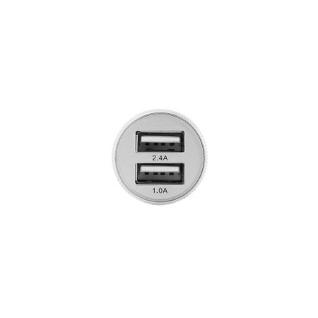 Adaptador Carregador Veicular com 2 USB, Branco -X-Accessories