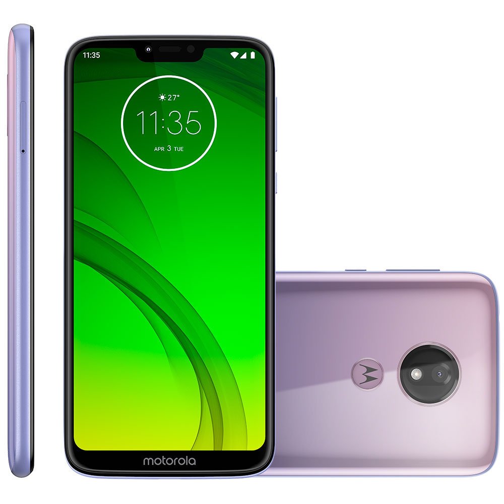 Smartphone Motorola Moto G7 Power, 64GB, 12MP, 4G, Dual Chip, Lilás