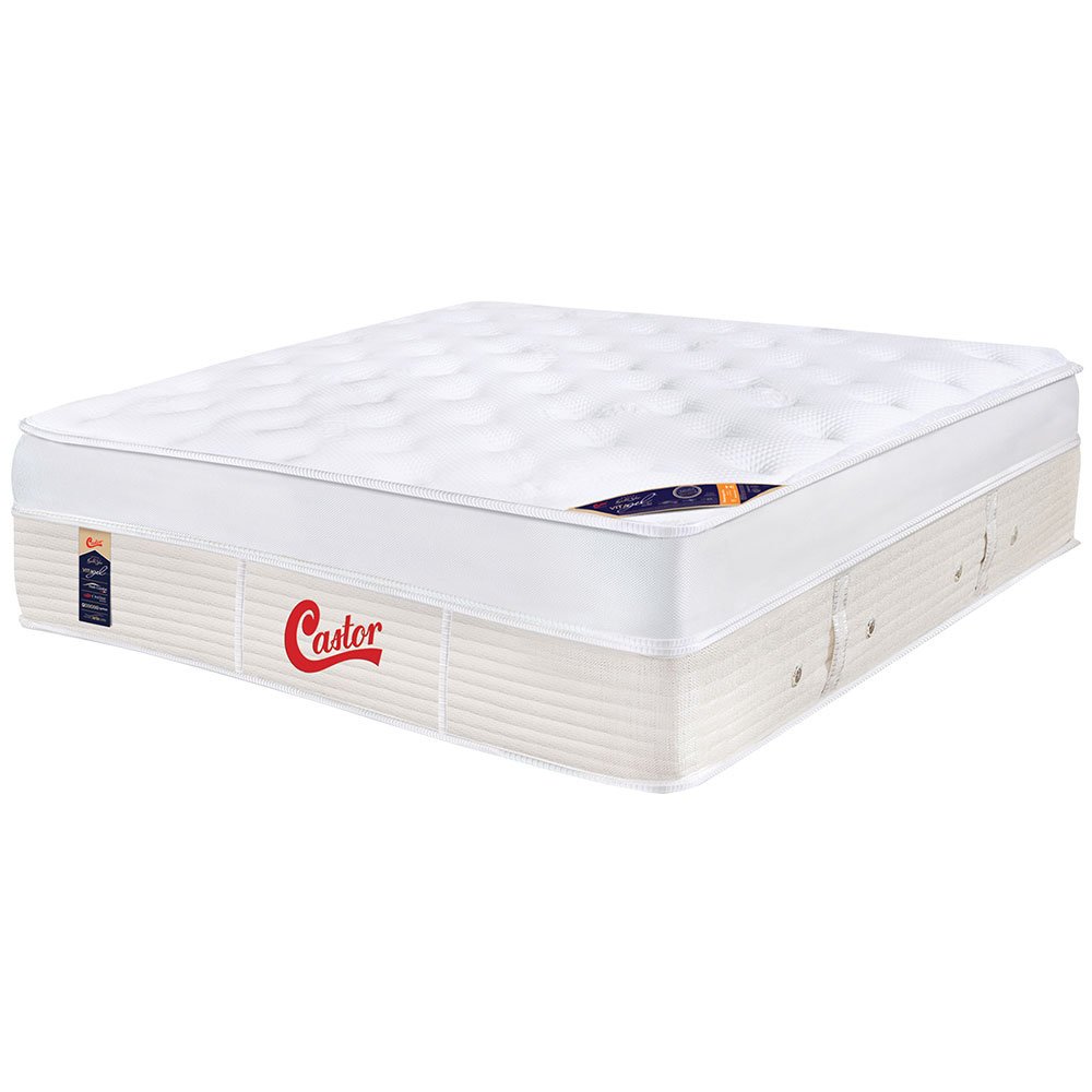 Colchão Casal King de Molas Pocket Castor Vitagel Max 193x203 Colombo