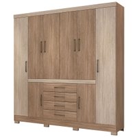 Guarda-Roupa / Roupeiro Demóbile New Realce, 8 Portas, 4 Gavetas
