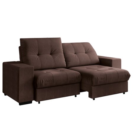 Sofá 4 Lugares Retrátil e Reclinável Linoforte Centaurus