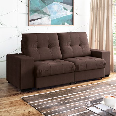 Sofá 4 Lugares Retrátil e Reclinável Linoforte Centaurus