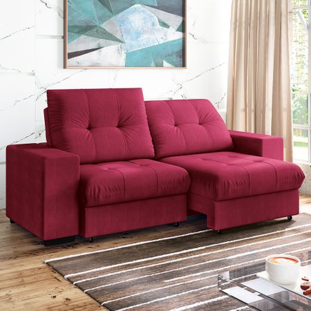 Sofá 4 Lugares Retrátil e Reclinável Linoforte Centaurus