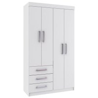 Guarda-Roupa / Roupeiro Rodial Itapema, 4 Portas, 3 Gavetas - D4350