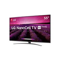 Smart TV Ultra HD LED 55 LG, 4K, Nano, 4 HDMI, 3 USB com WI-Fi - 55SM8100PSA