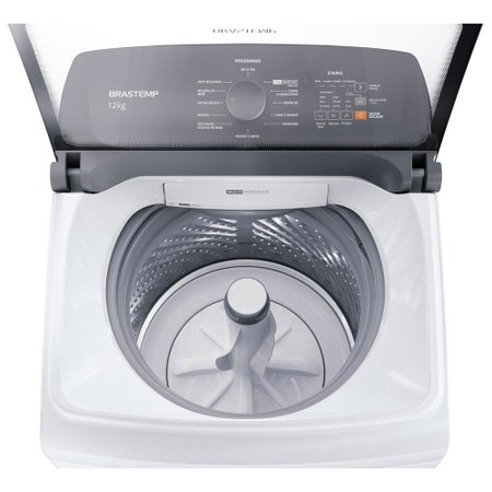Lavadora de Roupas Brastemp 12Kg, Automatica, Branca - BWK12AB