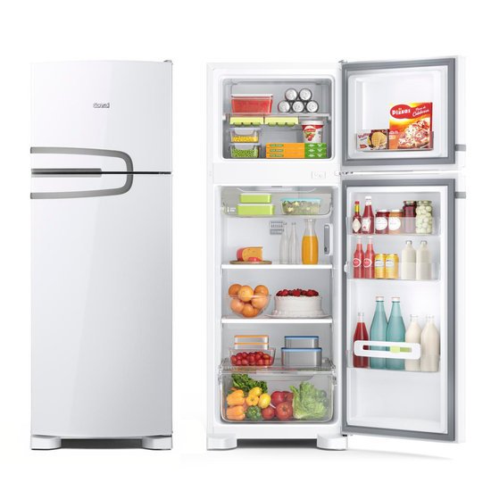 Geladeira Consul Frost Free com Prateleiras, Altura Flex, 340 Litros - CRM39AB