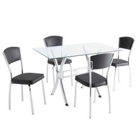 Conjunto de Mesa com 4 Cadeira Unimóvel TP VD - 7725