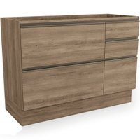 Balcão para Pia 120 cm Kappesberg Maxxi,1 Porta, 4 Gavetas - G746