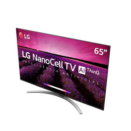 Smart TV Ultra HD 4K LED 65 LG NanoCell, 4 HDMI, 3 USB, Wi-Fi - 65SM8100PSA