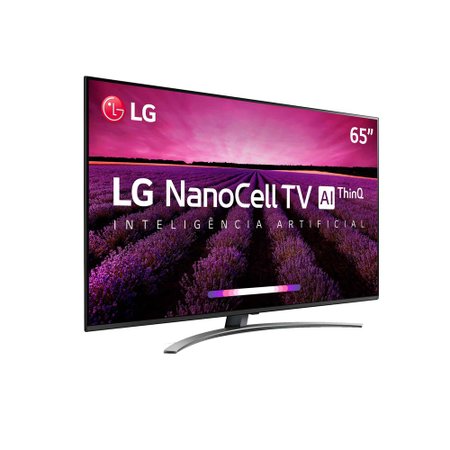 Smart TV Ultra HD 4K LED 65 LG NanoCell, 4 HDMI, 3 USB, Wi-Fi - 65SM8100PSA