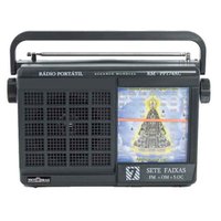 Rádio Portátil Motobras Aparecida FM/AM/OC 7 Faixas - RM-PFT74AC