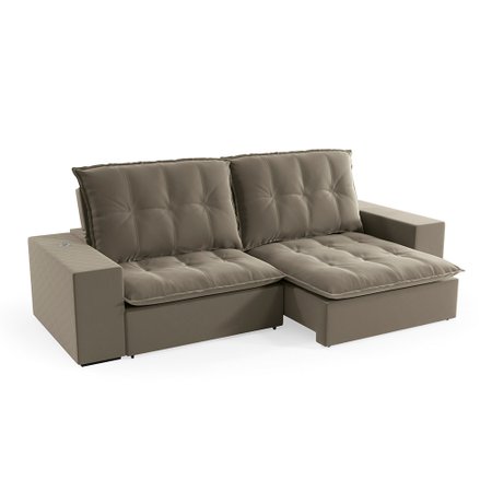 Sof 2,72 Metros Retrtil e Reclinvel Kappesberg Olympia, 4 Lugares, USB - S059