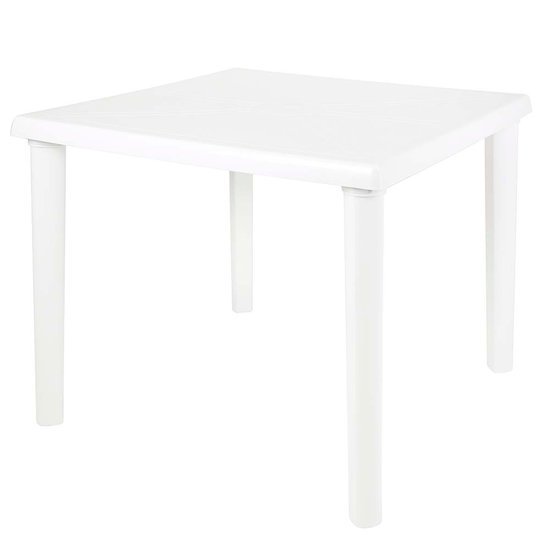Mesa Mor de Plástico, Quadrada, Desmontável, Branco - 15151401