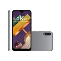 Smartphone LG K22 Plus, 4G, 64GB, 13MP + 2MP, 6,2'', Titânio - LMK200BAW