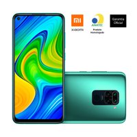 Smartphone Xiaomi Redmi Note 9, Quad Câmera, 6,5'', 128GB, 4G, Verde