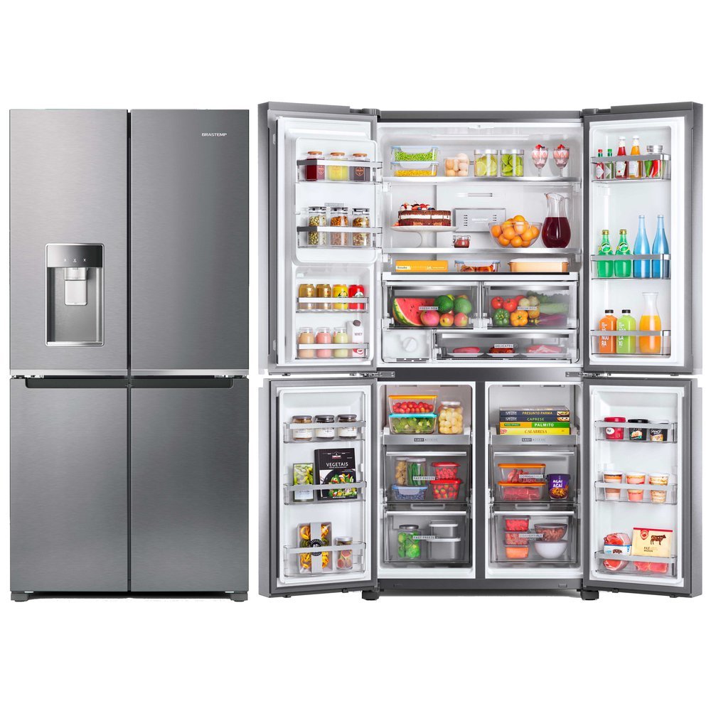 Geladeira / Refrigerador Side by Side Brastemp 4 P Frost Free Inverse
