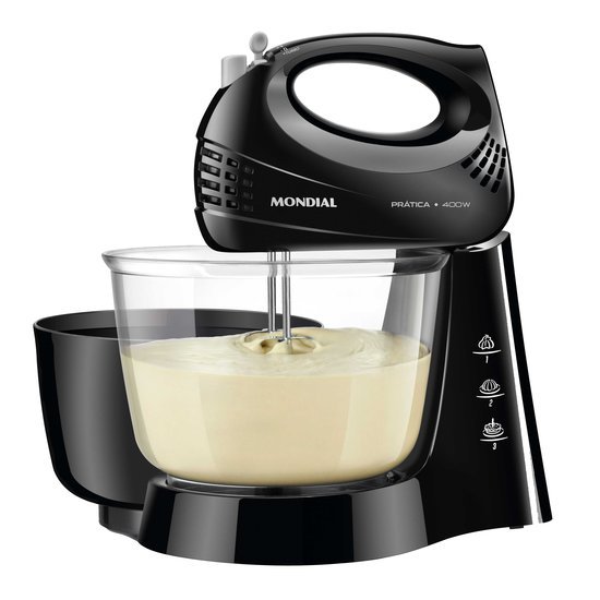 Batedeira Mondial, 3 Velocidades + Pulsar, 400 Watts - B-45-B