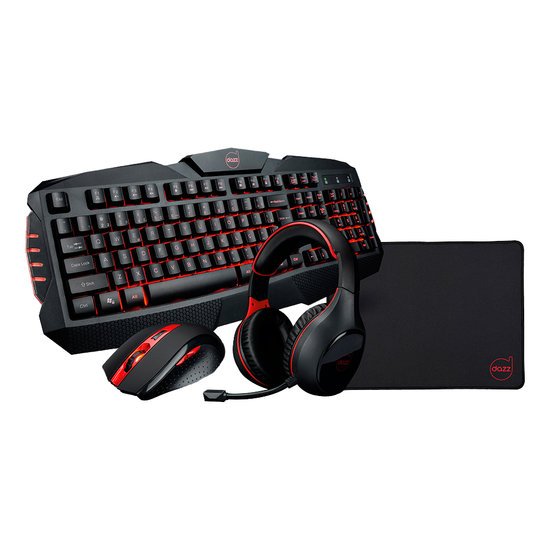 Kit Gamer Dazz Arsenal, Combo 4 em 1