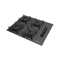 Cooktop a Gás 4 Bocas Atlas Agile Up, Mesa de Vidro