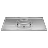 Pia de Cozinha em Inox Ghel 120 cm, Sistema SEI, Plus - 31230