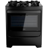 Fogão Consul 5 Bocas Preto com Mesa de Vidro Bivolt - CFS5VAE