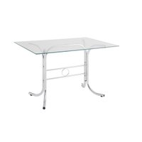 Mesa Retangular com Tampo de Vidro Unimóvel 120x80cm - 4166