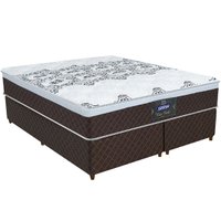Conjunto Cama Box Queen e Colchão em Molas Ensacadas New York Gazin - 158x198