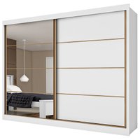 Guarda-Roupa / Roupeiro Mademarcs Sevilha, 2 Portas de Correr 6 Gavetas 100% MDF