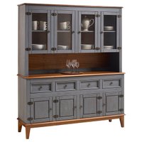 Armário Aéreo Rústico Arca 149cm Wilfama, 4 Portas - 4342O