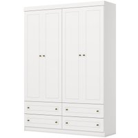 Guarda-Roupa / Roupeiro Henn Americano, 4 Portas, 4 Gavetas