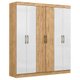 Guarda-Roupa / Roupeiro Maxel Paris, 6 Portas, 2 Gavetas, 100% MDF