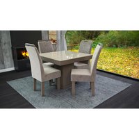 Conjunto Mesa Quadrada com 4 Cadeiras Nevada Talismã