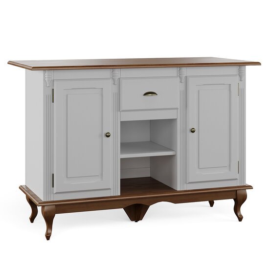 Mesa Ilha Linz Hannover, 2 Portas, 1 Gaveta - 60705