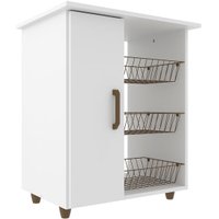 Balcão Multiuso Luna Móveis Sul, 1 Porta, 3 Cestas - 4571
