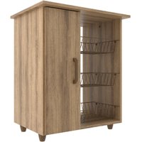 Balcão Multiuso Luna Móveis Sul, 1 Porta, 3 Cestas - 4571