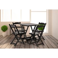 Conjunto Mesa com 4 Cadeiras Dobráveis Disamóveis - 2654/2656