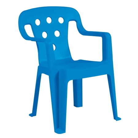 Cadeira de Plástico Infantil Kids Azul - Mor