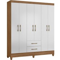 Guarda-Roupa / Roupeiro Panamá Moval Móveis, 6 Portas, 2 Gavetas