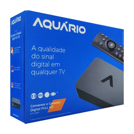 Conversor e Gravador Digital Aquário FULL HD - DTV9000