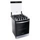 Fogão Brastemp 4 Bocas Embutir Inox Dupla Chama Grades Individuais - BYO4EBR